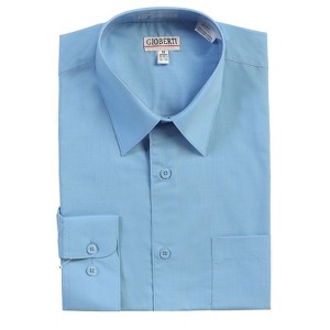 Gioberti Men's Long Sleeve Solid Dress Shirt - 1 of 3