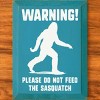 Slickblue Funny Sasquatch Warning Sign, Rustic Knotty Pine, 9x12 Wood Wall Plaque, Multiple Colors - 2 of 3