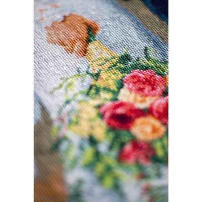 Vervaco Counted Cross Stitch Kit 8.4"X11.6"-Bridal Bouquet (14 Count)