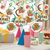 Big Dot of Happiness Tropical Luau - Hawaiian Beach Party Hanging Decor - Party Decoration Swirls - Set of 40 - 2 of 4