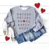 Simply Sage Market Women's Graphic Sweatshirt Alphabet I Love You - 3 of 3