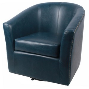 New Pacific Direct Ernest Bonded Leather Swivel Chair - 1 of 4