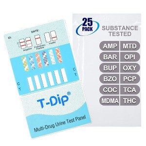 Mintegrity [25pk] 12 Panel Urine Drug Test Card for Home | High Sensitivity Substance Screening Home Detection Urine Dip Card | MT-WDOA-3124 - 1 of 4
