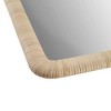 Nova Natural Rattan Rectangle Wall Mirror - Ink+Ivy: Modern Style, Polystyrene Frame, Wall Mount - 4 of 4