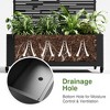 72-in H x 35-in L x 16-in W Black Metal Planter with Trellis ( Shine-A ) - 4 of 4