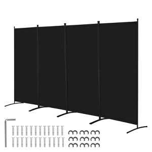 VEVOR Room Divider, 4 Panel Room Divider, Folding Privacy Screen and Portable Partition Divider for Room Separation, Freestanding Room Partitions - 1 of 4