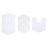 Waterford Collection Cotton Tufted Set of 3 Bath Rug Set - Home Weavers - 2 of 4