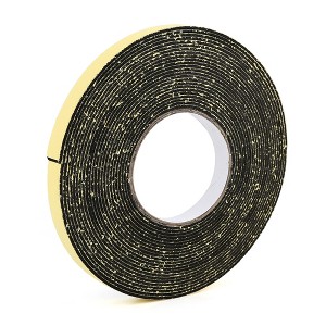 Unique Bargains Weather Stripping Tape Foam Insulation Single Side Adhesive 33ft x 3/5" x 2/25" Black 1PC - 1 of 4