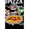 Teen Titans Go Hashtag Pizza Black Graphic Tee Toddler Boy to Youth Boy - 2 of 3