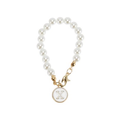 Unique Bargains Imitation Pearl Chain Round Water Cup Pendant 1 Pc