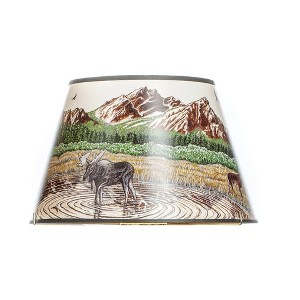 Aladdin Parchment Oil Lamp Shade, 14 inch Base Fitter - 1 of 4