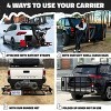Mockins Cargo Carrier Hitch Mount Basket 60"x20"x6" Basket, 16 Cubic-ft Bag, Black - 3 of 4