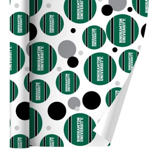 Binghamton University Stripes Premium Gift Wrap Wrapping Paper Roll 30x72 - 1 of 4