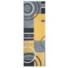 Washable Rugs for Living Room Modern Geometric Area Rug Circles Pattern Rug Stain Resistant Low Pile Accent Rug - 3 of 4