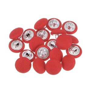 Unique Bargains Metal Shank Round Cloth Covered DIY Sewing Buttons 20 Pcs - 1 of 4