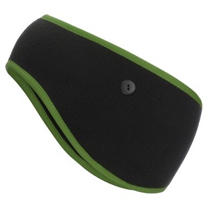 Unique Bargains Polar Fleece Stretchy Winter Running Sweatband with Button Ear Warmer Headband - 1 of 4