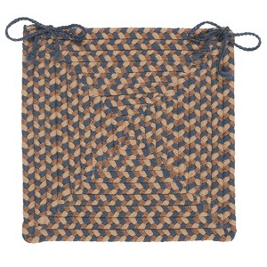 Colonial Mills Tiburon - Stone Blue Chair Pad Set (4) - 1 of 1