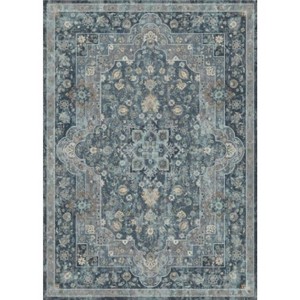 Fulvari Area Rugs Machine Washable Rugs for Living Room,Vintage Boho Rugs for Bedroom Dining Room,Non Slip Indoor Thin Low Pile Carpet - 1 of 4