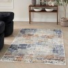 Nourison Motion Modern Indoor Area Rug Blue Multicolor 5'3" x 7' - 2 of 4