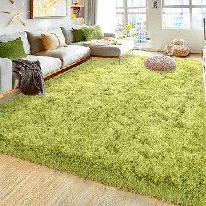 Area Rugs for Living Room Bedroom, Non-Slip Fluffy Soft Shag Carpet for Kids Home Dorm Decor Aesthetic - 1 of 4