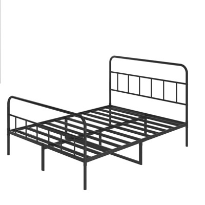 NicBex Metal Platform Bed with Headboard for Adults/Boys/Girls,Black