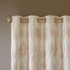 PAGED Jacquard Printed Blackout Curtains for Bedroom,Window Curtain Panels with Grommet Top,Curtains for Living Room,Machine Washable,Ivory - 3 of 4