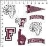 Fordham University 8ct Vinyl Large Deluxe Stickers Variety Pack - 2 of 4