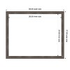 Amanti Art Pinstripe Lead Gray Framed Magnetic Dry Erase Board - 4 of 4