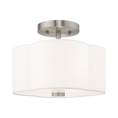 Livex Lighting Chelsea 2 - Light Flush Mount in  Brushed Nickel