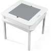 JOYMOR Kids Activity Table,Detachable 2 in 1 Block Table with Storage, Kids Building Block Table Suitable for Boys and Girls, Gray & White - 3 of 3