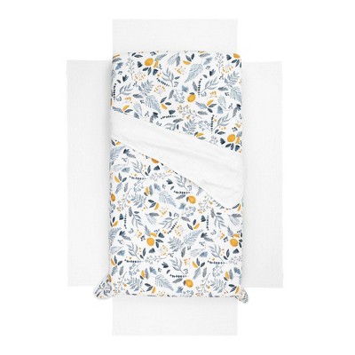 South Shore Dreamit Muslin Baby Bedding Set - White and Blue - 3pc
