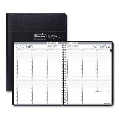 House of Doolittle Recy Two-Year Professional Weekly Planner 11 x 8.5 Black 2022-2023 272002