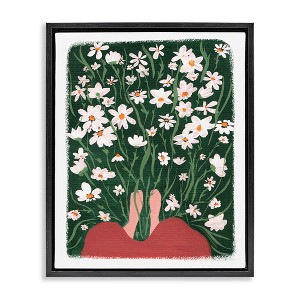 Stupell Industries Standing in Peaceful Flower Meadow Blooming Daisies Painting, 17" x 21" - 1 of 4