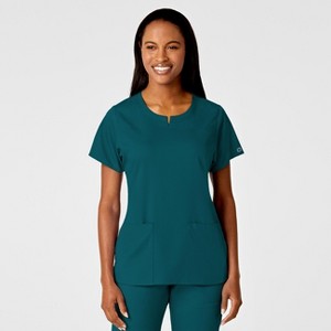 Wink PRO Women's 4 Pocket Notch Neck Scrub Top - 1 of 4