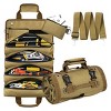 Racxily Roll Up Tool Bag, Heavy Duty Tool Organizer with 2 Detachable Zipper Pouches, Compact Durable Tool Storage - 2 of 2