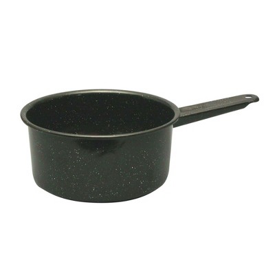 Granite Ware Saucepan, Speckled Black, Durable Non-Stick Cookware Essentials, Graniteware Pot for Sauces & Soups, Scratch-Resistant