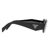 Prada PR 17WS 1AB2B0 Womens Rectangle Sunglasses Black 49mm - 3 of 3