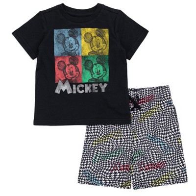 Disney Mickey Mouse Lilo & Stitch T-Shirt and Shorts Outfit Set Little Kid to Big Kid