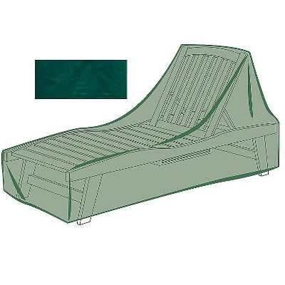 Plow & Hearth - All-Weather Outdoor Cover for Long Chaise Lounge