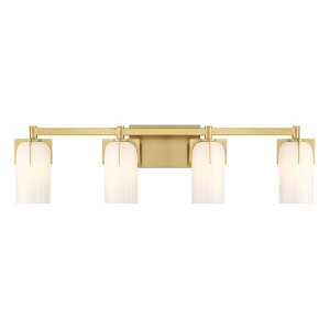 Savoy House Caldwell 4 - Light Vanity in  Warm Brass - 1 of 1