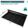coucheta Weed Barrier Landscape Fabric, Heavy Duty Weed Block Fabric, Woven Driveway Garden Cloth for Greenhouse, Yard, Flower Bed - 2 of 4