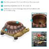 Sunnydaze Polyresin Teddy the Turtle Decorative Garden Planter for Indoor or Outdoor Use - 11" W - Green and Brown - 2 of 4