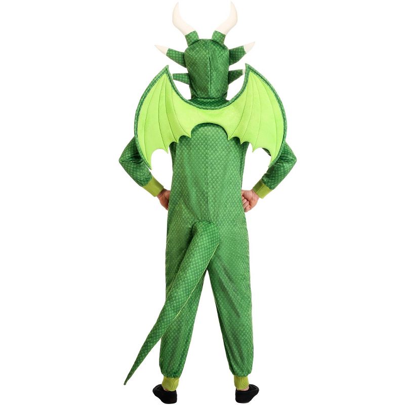 HalloweenCostumes.com Men's Untamed Dragon Jumpsuit Costume, 2 of 3