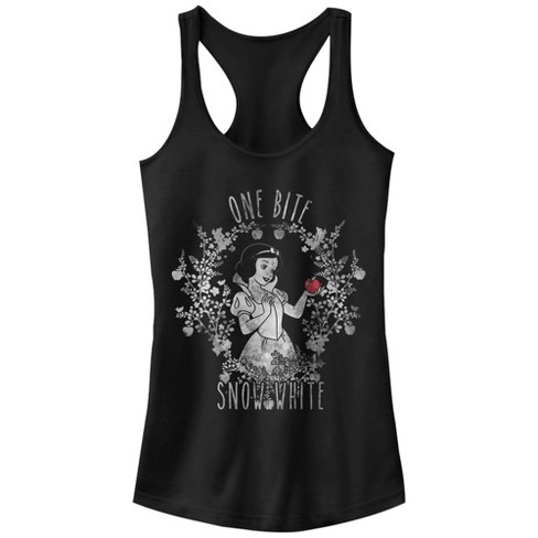 Juniors Womens Snow White And The Seven Dwarves One Bite Racerback