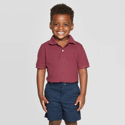 children's burgundy polo shirts