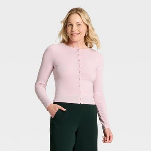 Women's Long Sleeve Knit Cardigan - A New Day™ - 1 of 4