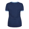 MLB Tampa Bay Rays Women's Heather Bi-Blend Ringer T-Shirt - image 2 of 4