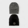 Canada Weather Gear Men's 2-Pack Ribbed Knit Beanies - Warm & Stylish Winter Hats - 2 of 3