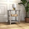 3-Tier End Table with Storage Shelves Sofa Side Table - 3 of 4