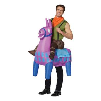 Halloween Express Adult Inflatable Fortnite Giddy Up Halloween Costume - Size One Size Fits Most - Multicolored